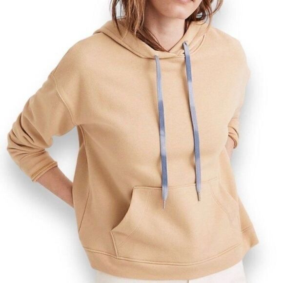 Madewell Dip-Dye Drawstring Hoodie Sweatshirt - Picture 1 of 8